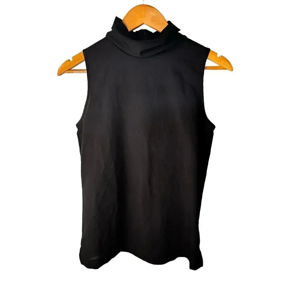 French Connection Black Sleeveless Blouse